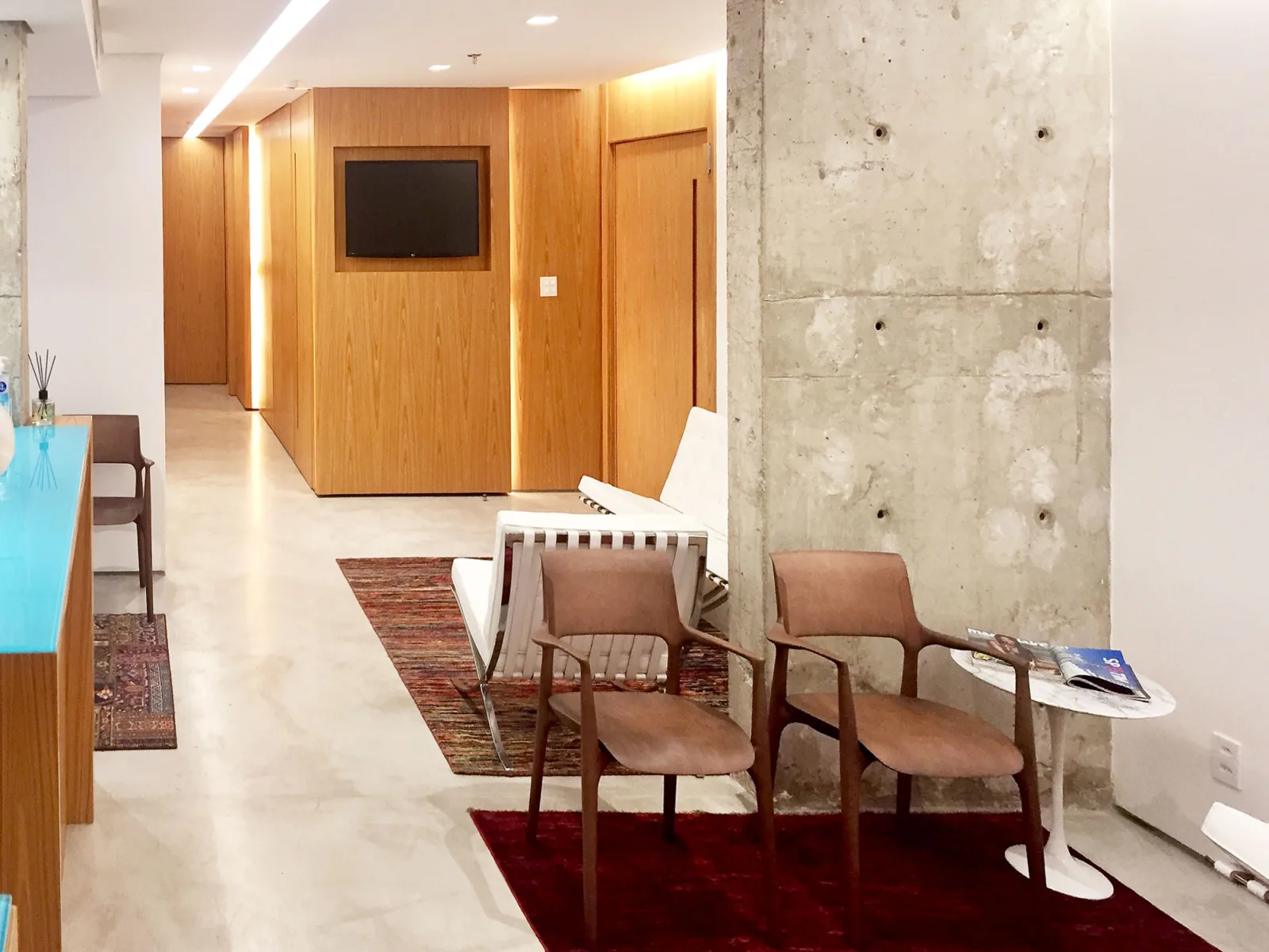 Ambiente de recepção da Clínica Lorena